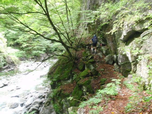 入渓まではこんな道が続きます